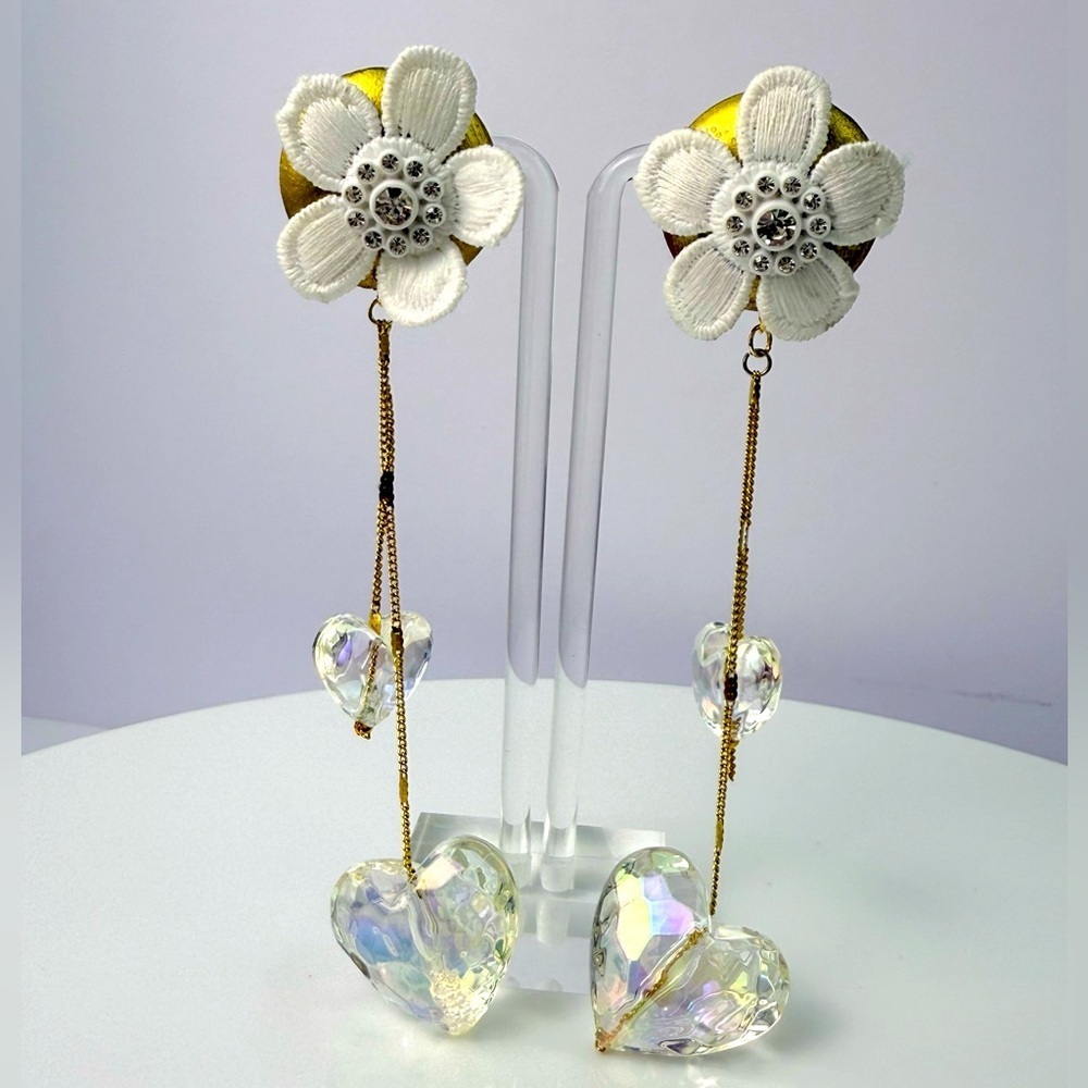 Upcycled custom made vintage earrings